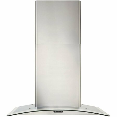 ALMO Elite 30-inch Curved Glass Wall-Mount Chimney Range Hood with 400 CFM and Electronic Controls EW4630SS